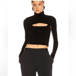 Dion Lee Women’s Black Stirrup Sleeve Top NWT